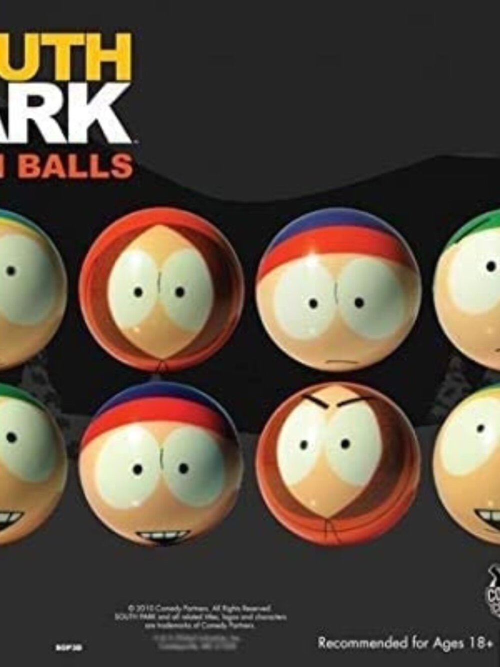 South Park Collectible Foam Balls Set of 4 (2 Inches in diameter)